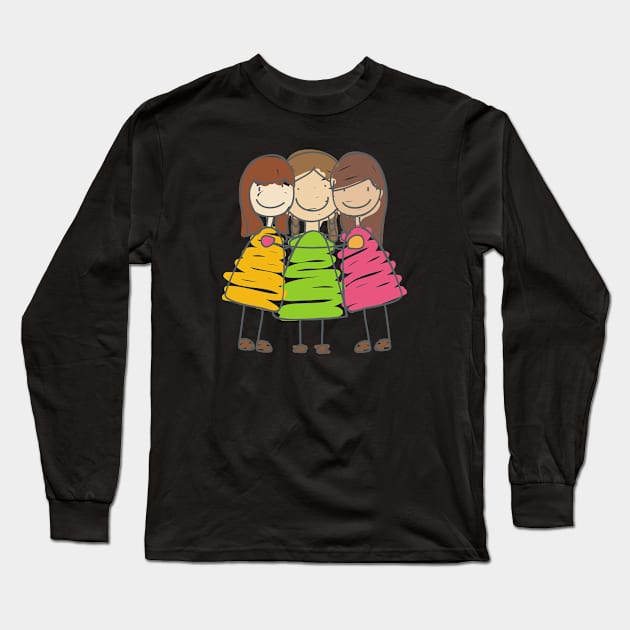 Friendship Day Long Sleeve T-Shirt by baha2010